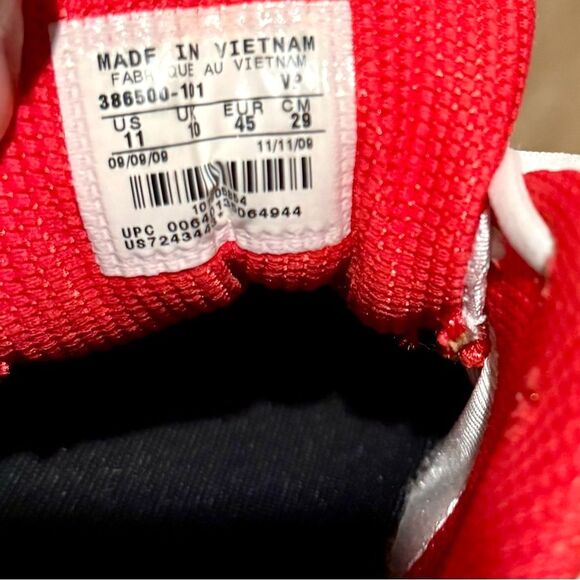 Nike Air Max Run Lit 2009 Men's Size 11 Red/White/Grey 386500-101 - Picture 7 of 7